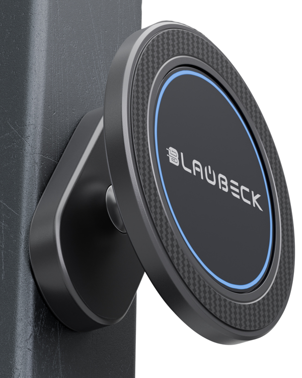All-Metal Magnetic Gym Phone Holder for MagSafe and Android | Industrial N54 Magnets | Rock-Solid Mount for Squat Racks & Metal Gym Equipment | 360° Adjustable | Includes Metal Ring