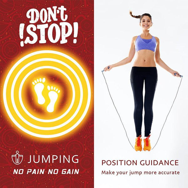 Adult Children Jump Skipping Rope With Non Slip Jumping Rope Sport Jump Rope Large Rubber Exercise Workout For Home Gym Flooring Non-Slip Oval Design Equipment For Workout Excercise And Fitness