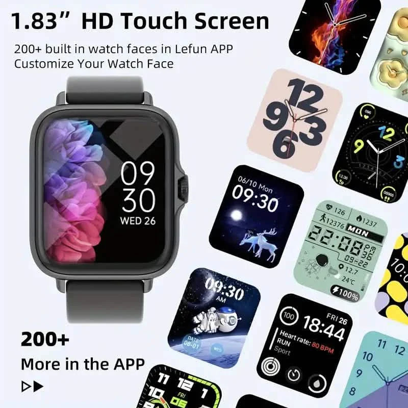 Full Touch Screen Smart Watch – Activity Tracker, Calls & Messages, Pedometer