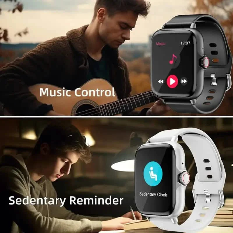 Full Touch Screen Smart Watch – Activity Tracker, Calls & Messages, Pedometer
