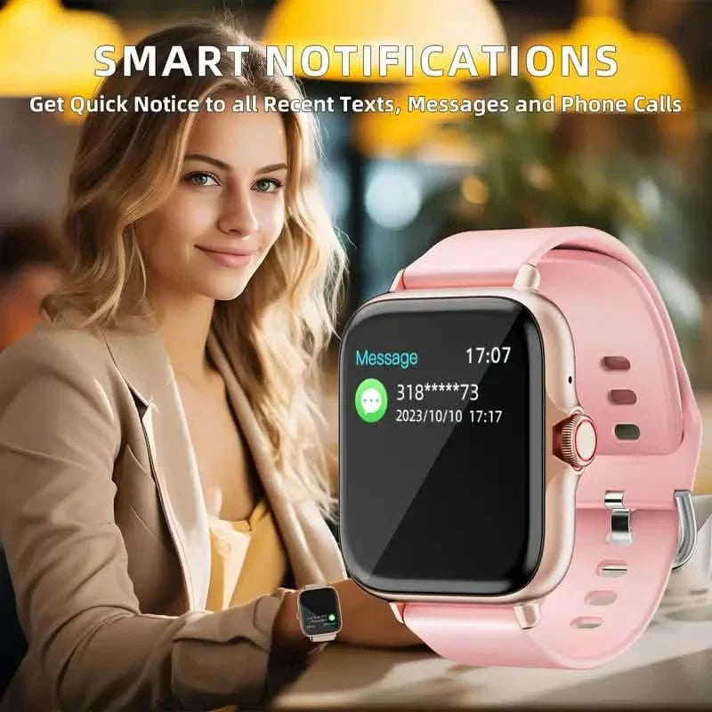 Full Touch Screen Smart Watch – Activity Tracker, Calls & Messages, Pedometer