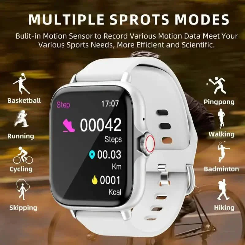 Full Touch Screen Smart Watch – Activity Tracker, Calls & Messages, Pedometer