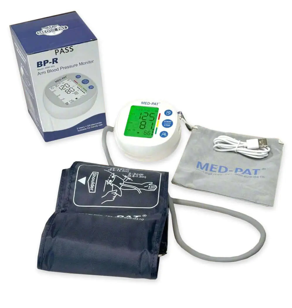 Med-Pat BP-R Round Blood Pressure Monitor – Automatic Digital & FDA Cleared