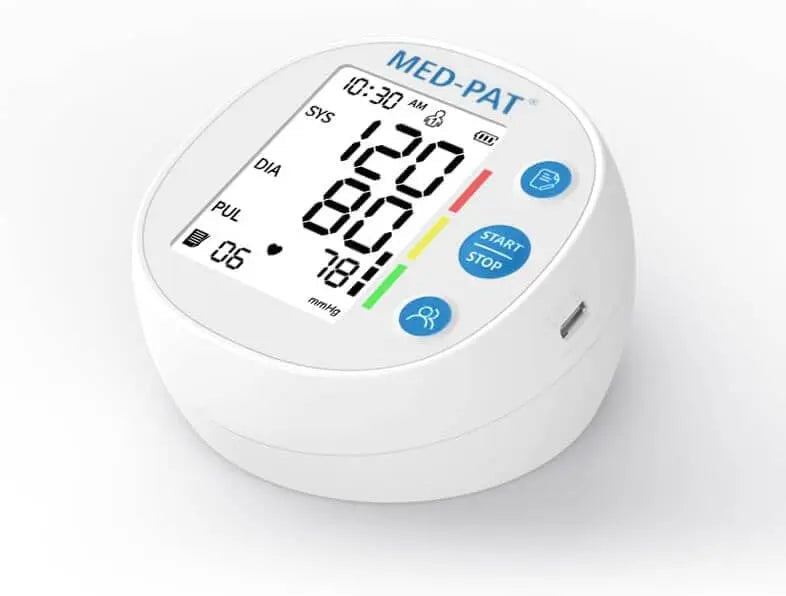 Med-Pat BP-R Round Blood Pressure Monitor – Automatic Digital & FDA Cleared