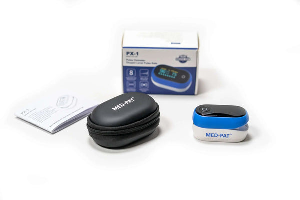 Med-Pat PX-1 Fingertip Pulse Oximeter – Accurate SpO₂ & Pulse Rate Monitor